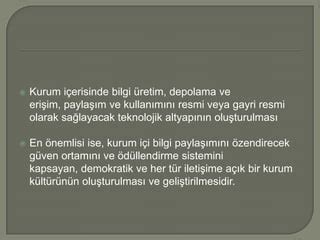 Bilgi Paylaşım Kültürünün Değişimi